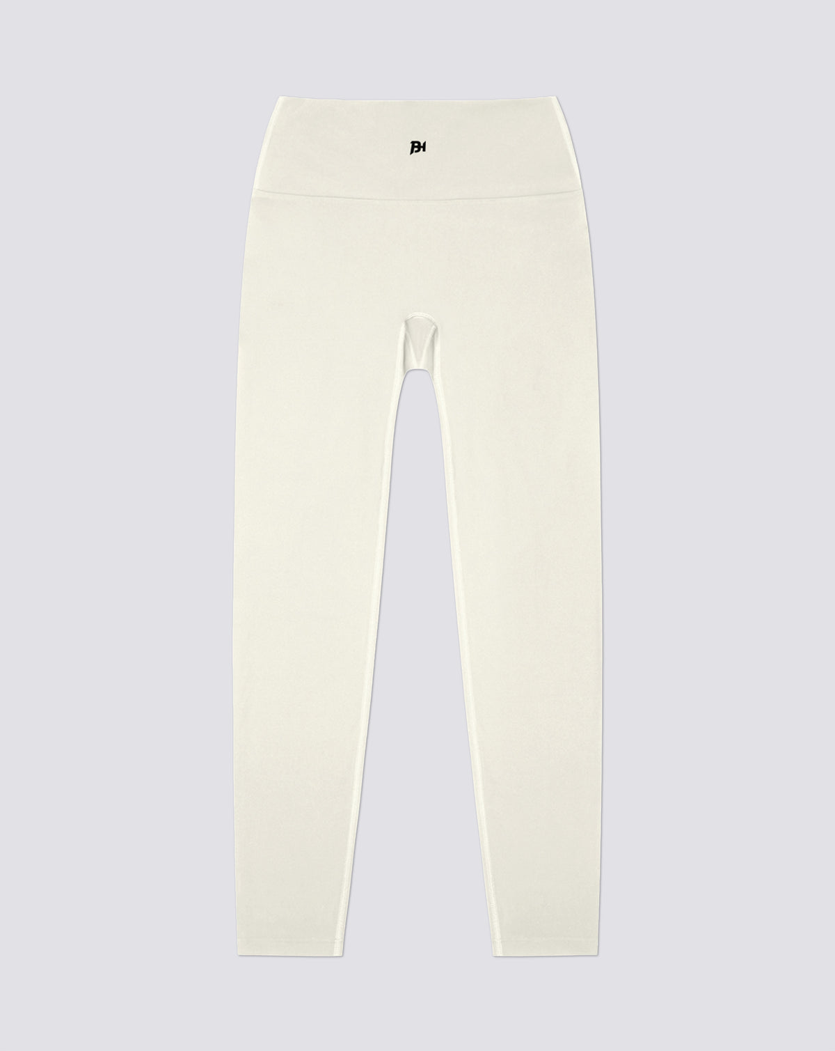 BEASTHAMMER Form high rise leggings in beige, flat back view