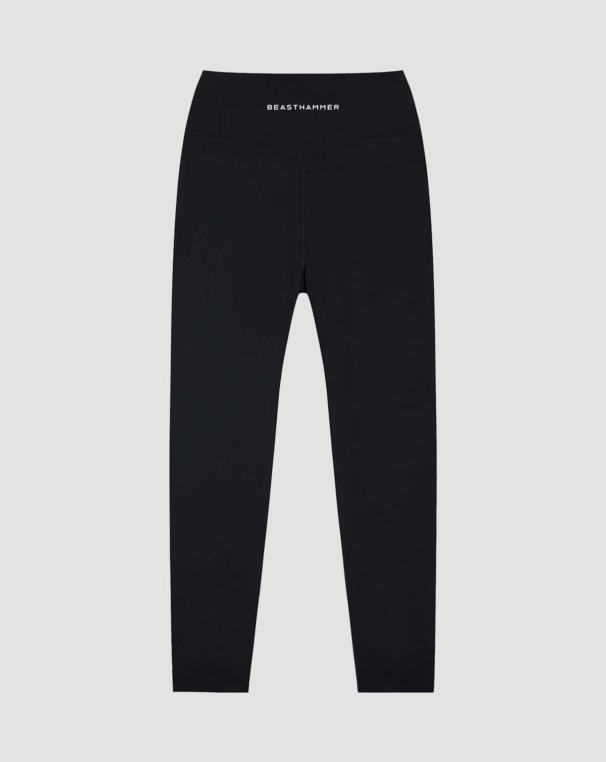 BEASTHAMMER Form high rise leggings in black, worn front view