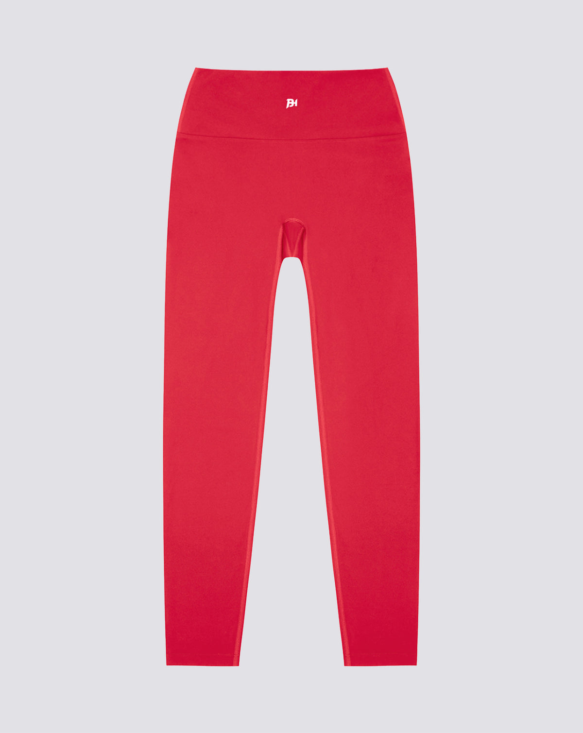 BEASTHAMMER Form high rise leggings in red, flat front view