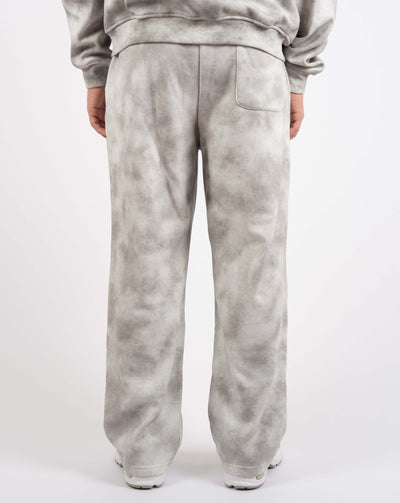 BEASTHAMMER Formed by Discipline baggy joggers in faded grey, worn back view with back pocket