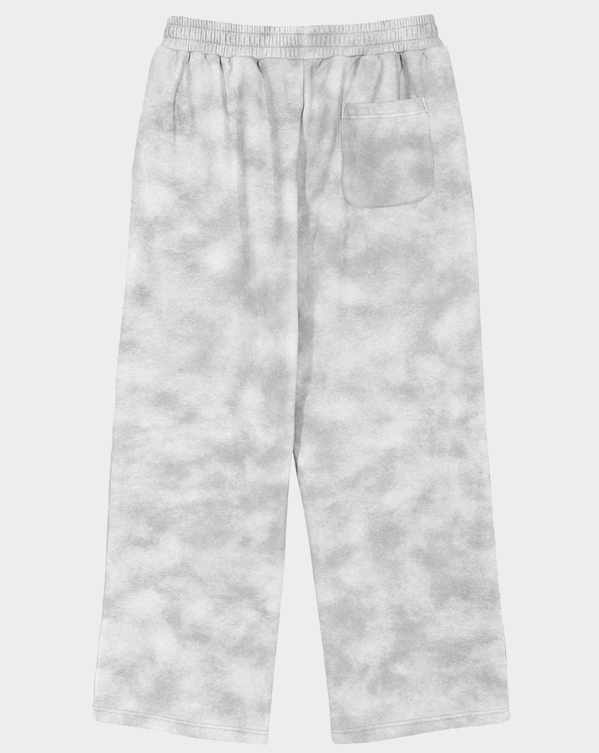 BEASTHAMMER Formed by Discipline baggy joggers in faded grey, back view with side pocket