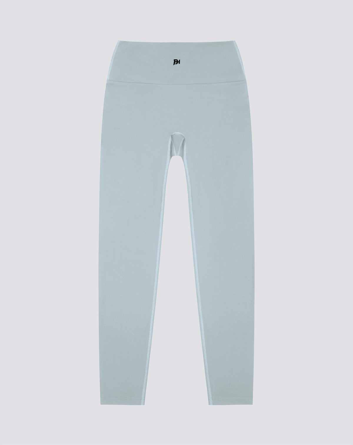 BEASTHAMMER Form high rise leggings in pale blue, flat back view