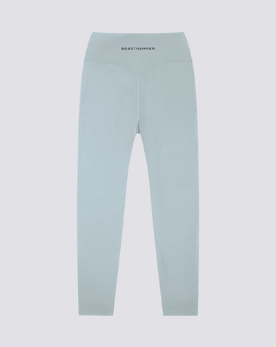 BEASTHAMMER Form high rise leggings in pale blue, flat front view